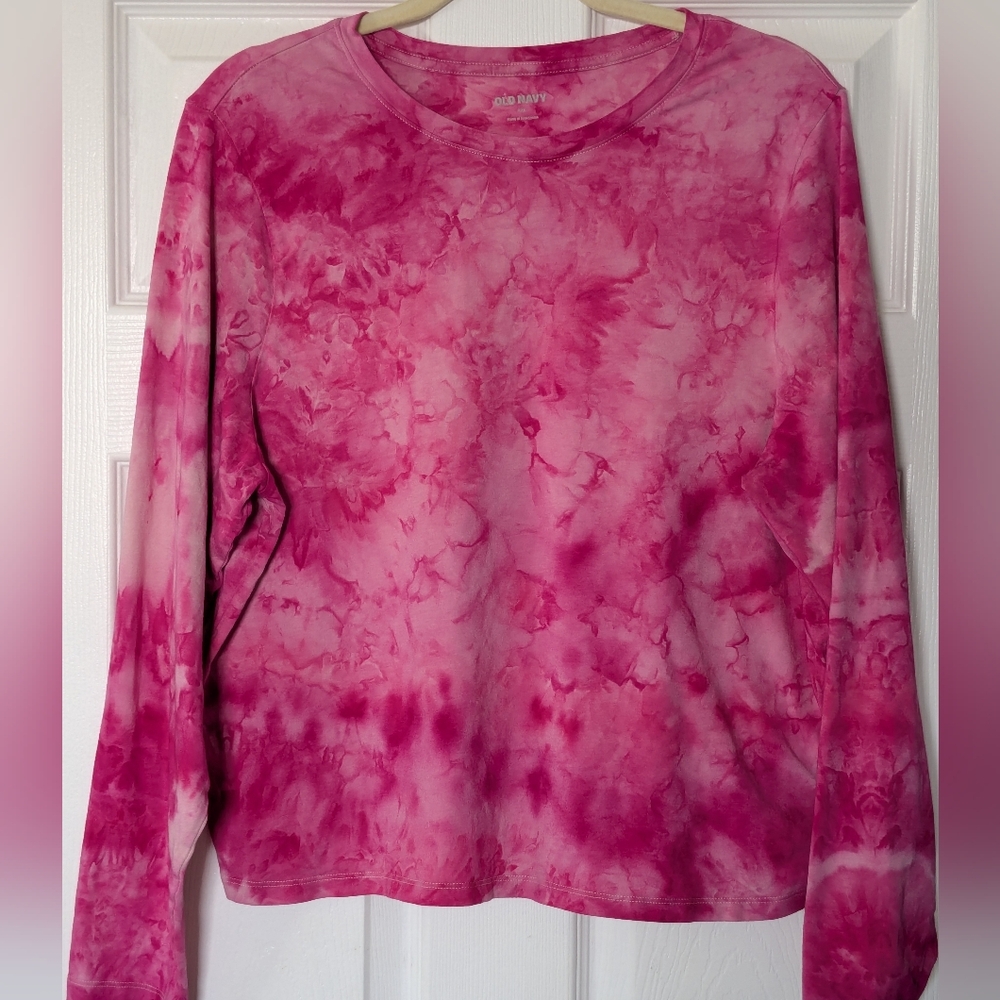 Ice Dye Long Sleeve, One Of A Kind, Old Navy XXL